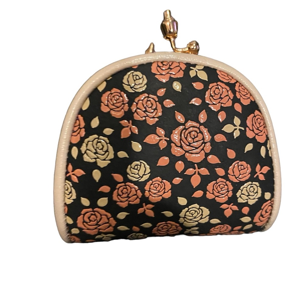 Women Leather Coin Purse Japanese Style Gamaguchi "INDEN 1105" Traditional Craft